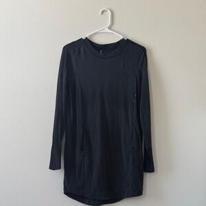 Athleta Black Long Sleeve comfy shirt/dress